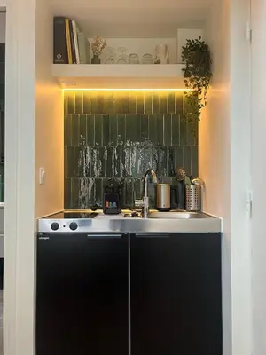 Cuisine ou kitchenette dans l'établissement Saint Jacques Versailles