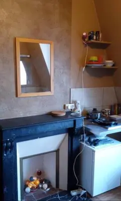 Plan de l'établissement Backpacker room with an Eiffel Tower view near St Germain des Prés