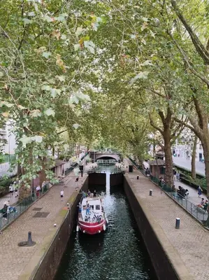 Plan de l'établissement Studio moderno al centro di Parigi - République