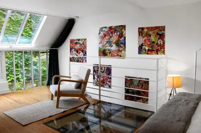 Coin salon dans l'établissement Cozy Artist Loft