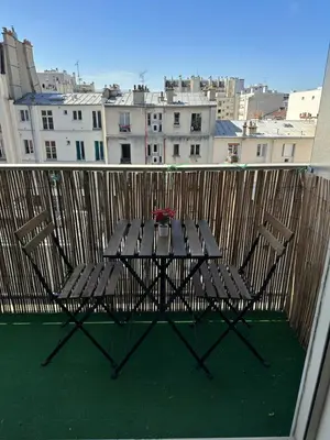 Balcon ou terrasse dans l'établissement Bonito apartamento cerca De la Torre Eiffel