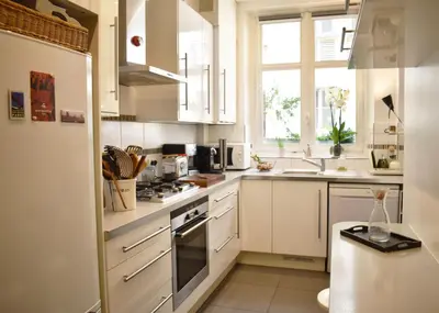 Cuisine ou kitchenette dans l'établissement Boulevard Pereire