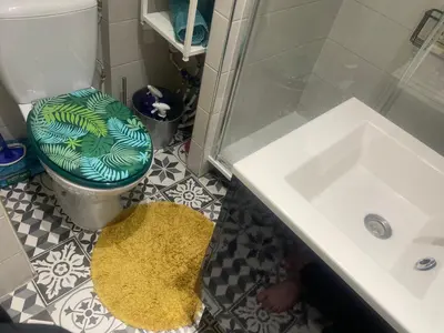 Salle de bains dans l'établissement Cozy Studio
