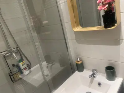 Salle de bains dans l'établissement Cozy Studio