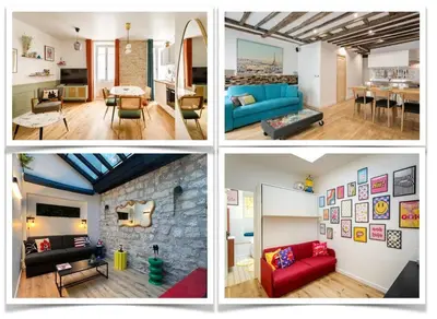 Coin salon dans l'établissement Relais Cocorico - Town House 4 Private Suites, AC Cinema Gym & Sauna