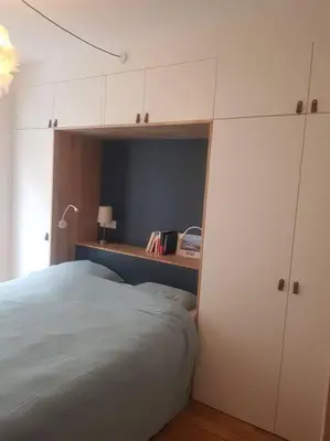 Un ou plusieurs lits dans un hébergement de l'établissement Calme Séjour - Montmartre