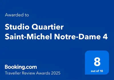 Plan de l'établissement Studio Quartier Saint-Michel Notre-Dame 4 Free Netflix