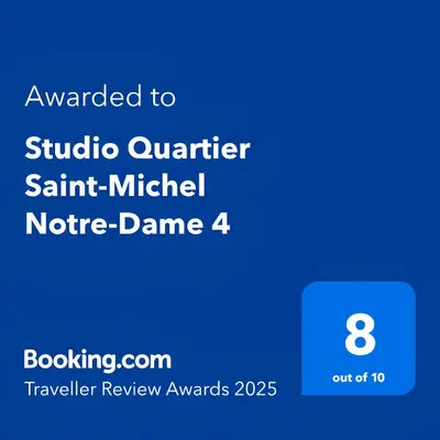 Plan de l'établissement Studio Quartier Saint-Michel Notre-Dame 4 Free Netflix