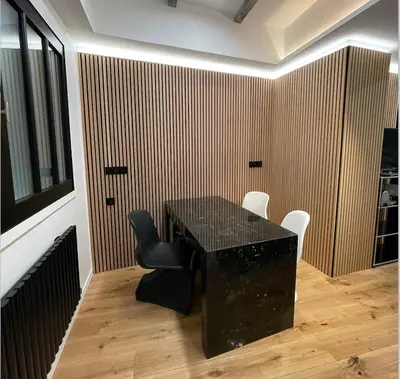 Plan de l'établissement Le Loft Bleu La Madeleine - un mini loft design et très central