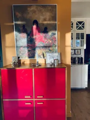 Cuisine ou kitchenette dans l'établissement Magnifique appartement proche tour Eiffel