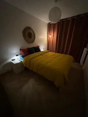 Un ou plusieurs lits dans un hébergement de l'établissement PARIS-MONTROUGE Magnifique appartement- très cosy pour 1 - 6 personnes refait à NEUF -ENTIRE APARTMENT LUXURIOUS AND WARM -Montrouge Paris 14ème - Proche Aéroport Orly Parc Expositions Porte de Versailles FREE WIFI GRATUIT