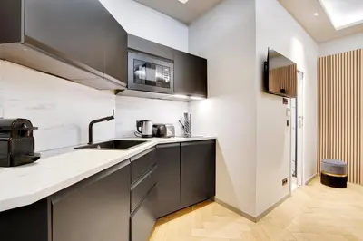 Cuisine ou kitchenette dans l'établissement Pick A Flat's apartment in Champs-Elysées - Rue Marbeuf