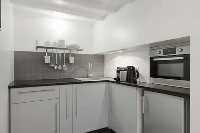 Cuisine ou kitchenette dans l'établissement Appartement avec beaux volumes cœur du MARAIS