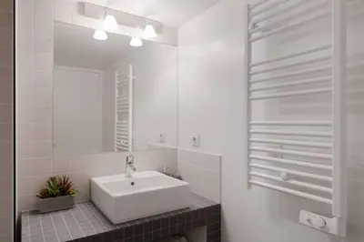 Salle de bains dans l'établissement Appartement avec beaux volumes cœur du MARAIS