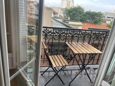 Balcon ou terrasse dans l'établissement Appartement à Gentilly, à 2 pas de Paris
