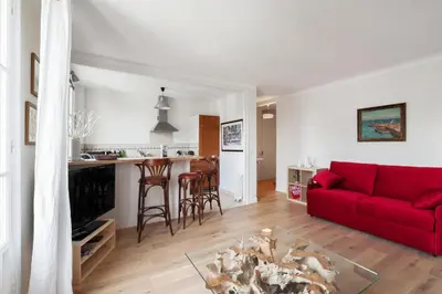 Coin salon dans l'établissement Appartement Gutenberg - Welkeys