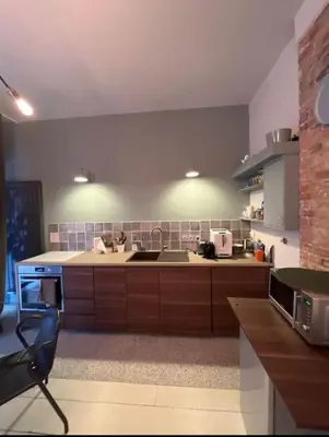 Cuisine ou kitchenette dans l'établissement Cozy flat for 4 people - Paris 15 Parc des expositions porte de versailles