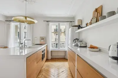 Cuisine ou kitchenette dans l'établissement Appartement Mapio