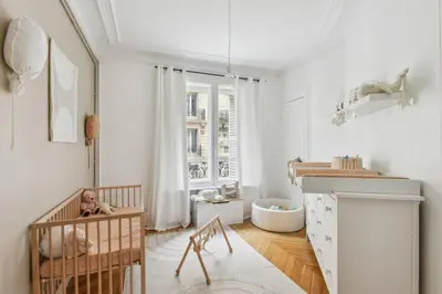 Un ou plusieurs lits dans un hébergement de l'établissement Appartement Mapio