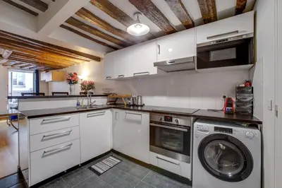 Cuisine ou kitchenette dans l'établissement Montorgueil City Center