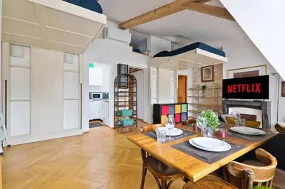 Plan de l'établissement Studio Appartement Quartier Panthéon 3 Free Netflix