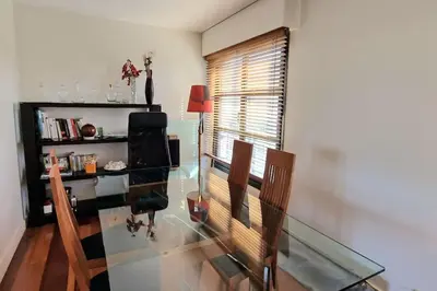 Télévision ou salle de divertissement dans l'établissement Duplex double terrasses 4P