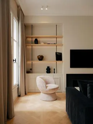 Télévision ou salle de divertissement dans l'établissement Maison Iéna - Serviced Apartments on Champs Elysées