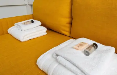 Un ou plusieurs lits dans un hébergement de l'établissement Close to Montmartre l Fully equipped studio