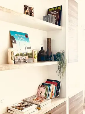 Bibliothèque dans l'appartement