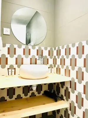 Salle de bains dans l'établissement Cosy loft- Paris 17e - 4 pers