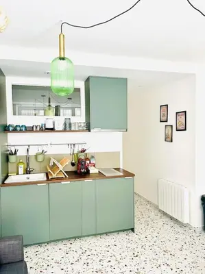 Cuisine ou kitchenette dans l'établissement Cosy loft- Paris 17e - 4 pers