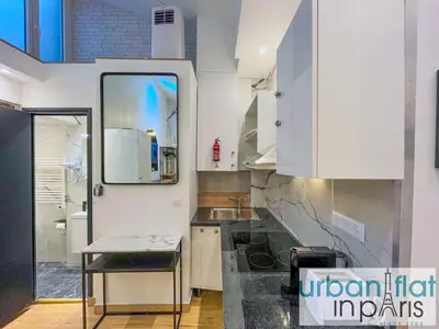 Cuisine ou kitchenette dans l'établissement 190 - Loft Gaite-Montparnasse