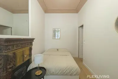 Un ou plusieurs lits dans un hébergement de l'établissement Flexliving - 99 Felix Faure - Whole apartment