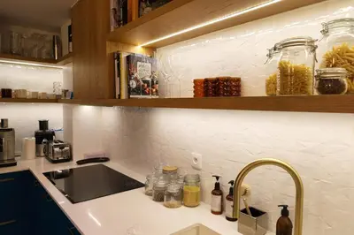 Cuisine ou kitchenette dans l'établissement Luxueux 3 chambres | Hammam | cœur du Marais
