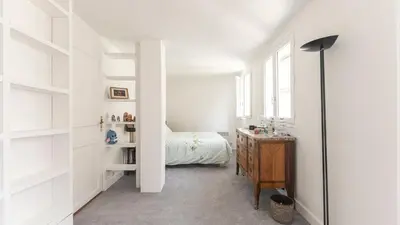 Un ou plusieurs lits dans un hébergement de l'établissement Spacieux au coeur du Marais | 4 personnes
