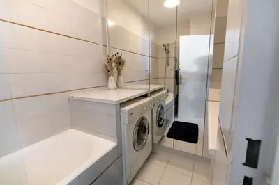 Salle de bains dans l'établissement Appartement Élégant à Montmartre