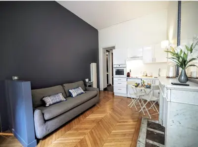 Cuisine ou kitchenette dans l'établissement Studio confortable et moderne au cœur de Paris