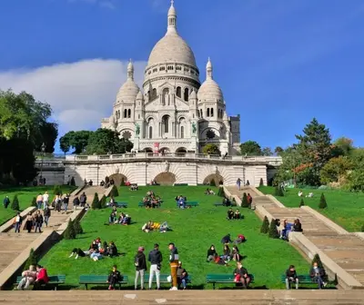 Clients de l'établissement Une vue magnifique sur le Sacré Cœur.