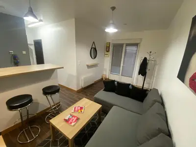 Coin salon dans l'établissement Cosy T3 in Montmartre