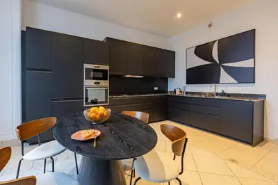 Cuisine ou kitchenette dans l'établissement Luxueux Appartement 4BD, Arc de Triomphe