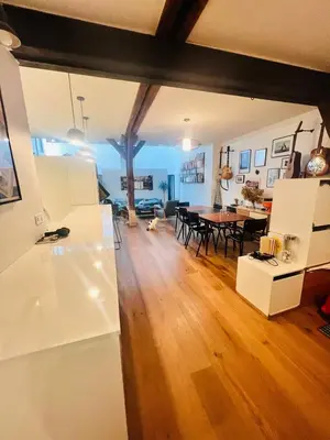 Coin salon dans l'établissement Maison de charme pour 6 | 15 Mins de Paris Centre