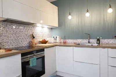 Cuisine ou kitchenette dans l'établissement Montorgueil - proche du Palais Royal et du Louvre