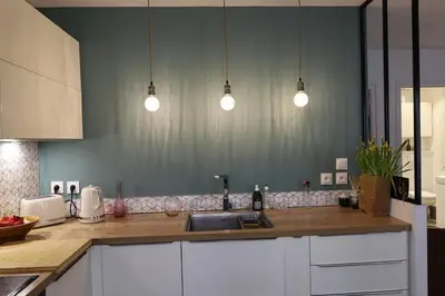 Cuisine ou kitchenette dans l'établissement Montorgueil - proche du Palais Royal et du Louvre