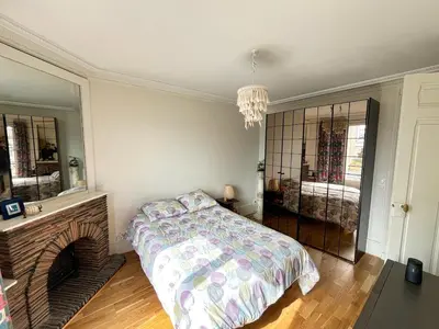Un ou plusieurs lits dans un hébergement de l'établissement Près de Montmartre - Parfait pour découvrir Paris!