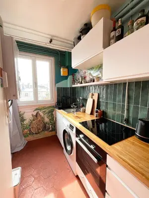 Cuisine ou kitchenette dans l'établissement Près de Montmartre - Parfait pour découvrir Paris!