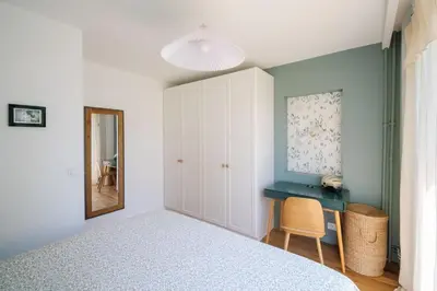 Un ou plusieurs lits dans un hébergement de l'établissement Jardin | Duplex familial de luxe