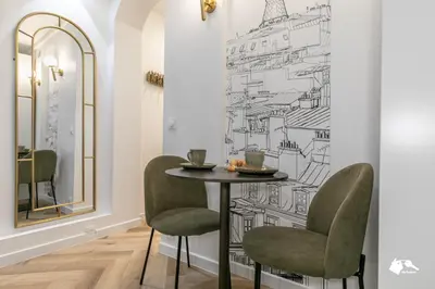 Coin salon dans l'établissement MBA - Saint-Sébastien- Splendide Appartement Paris Centre