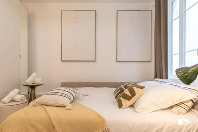 Un ou plusieurs lits dans un hébergement de l'établissement MBA - Saint-Sébastien- Splendide Appartement Paris Centre