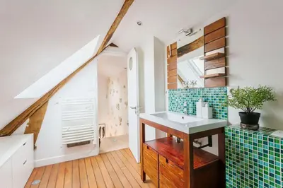 Cuisine ou kitchenette dans l'établissement Central Appartement - Sentier