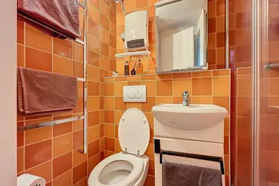 Salle de bains dans l'établissement Charming Studio Near Le Louvre Rivoli